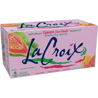 LaCroix Guava Sao Paulo Sparkling Water 8pk/12 fl oz Cans, 8 Pack (Quantity)