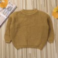 thumbnail image 4 of Chandail Tricoté pour Nouveau-Né et Tout-Petit Bébé, Garçon Fille, Automne Hiver, Chaud, Col Ras du Cou, Chandail, Hauts, Tenues, Vêtements, 4 of 7