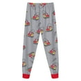 thumbnail image 5 of KPOPLK Kids Boys Pajamas 2-Piece Soft Cotton Long Sleeve Shirts Pants Set Winter Clothes Toddler Sleepwear Kids Pjs Outfit Grey Size 2-3 Years, 5 of 7