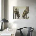 thumbnail image 3 of JRXY  Sylvie LA California Palm Trees Framed Canvas Wall Art Gray, Beautiful West Coast Wall Decor 16x12in, 3 of 4