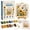 B_b, variant on Kiddiway Stamped Embroidery Kit for Adults – Vintage Sunflower Cross Stitch Set with Hoop & Threads, Arts and Crafts for Home Decor Relaxation,F