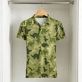 thumbnail image 2 of Byoo Toddler Boys Summer Polo Shirt Camo Dinosaur All Over Print Golf Shirt Casual Short Sleeve Tee Tops, 2 of 4