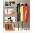 thumbnail image 3 of Nicpro 3Pack Carpenter Pencil with Sharpener, Mechanical Carpenter Pencils with 39 Refills (Red, Black, Yellow), Woodworking Pencils, 3 of 7
