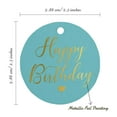 thumbnail image 6 of Inkdotpot Real Gold Foil Happy Birthday Tag Favor Hang Paper Tag 50 Piece, 6 of 7