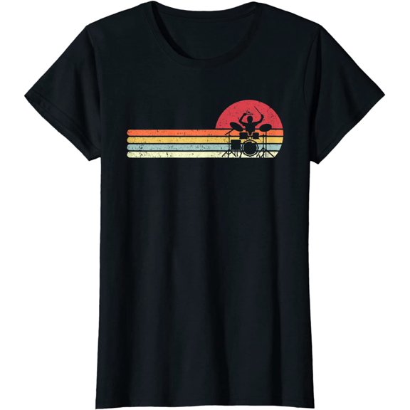 Drummer Shirt Retro Style Drum Player T-Shirt