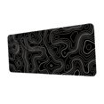 thumbnail image 3 of Alfombrilla de escritorio para teclado, alfombrilla de escritorio grande para juegos, antideslizante, impermeable, portátil, ligera, alfombrilla de En y negro, 3 of 8
