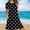 *Black, variant on ClodeEU Women's Polka Dot T Shirt Dress,Casual Short Sleeve A-Line Swing Dress with Pockets Black,Women's Plus L