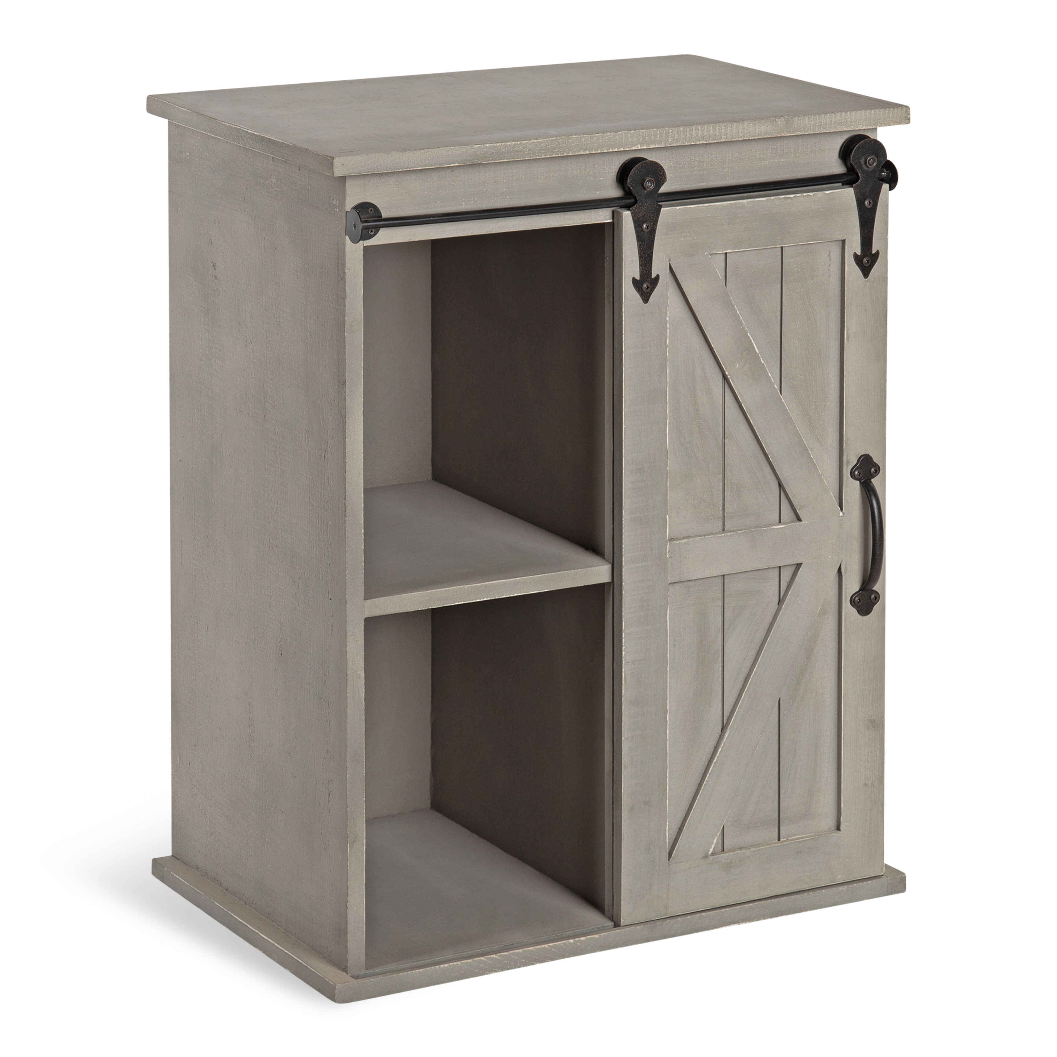 Kate and Laurel Cates Wooden Freestanding Storage Side Accent