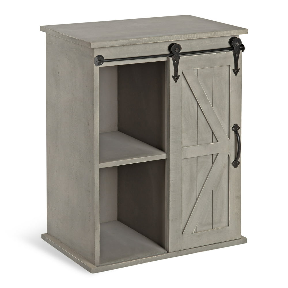 Kate and Laurel Cates Wooden Freestanding Storage Side Accent