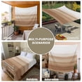thumbnail image 6 of Brown White Ombre Tapestry for Bedroom Wall Hanging Tapestry, Vintage Farmhouse Abstract Striped Ceiling Backdrop Tapestries Poster Blanket Wall Decor for Teens Room Living Room Dorm 39" x 59", 6 of 8