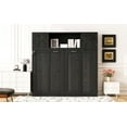 thumbnail image 6 of Full Size Murphy Bed with Storage Cabinets, Black, 6 of 20