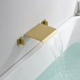 Waterfall Tub Faucet Wall Mount Bathtub Faucet with Valve Brushed Gold ...