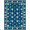 Blue, Pattern 18, variant on ODIKA Starfish Nautical Seashell Rolling Wave Border Bathroom Ocean Stain Resistant Low Profile for Dorm Room, Small Living Apartment