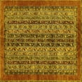 thumbnail image 1 of Ahgly Company Indoor Square Abstract Yellow Modern Area Rugs, 4' Square, 1 of 4