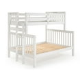 thumbnail image 5 of Bedz King Pine Wood Twin over Full Bunk Bed with End Ladder in White, 5 of 9