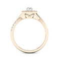 thumbnail image 3 of Imperial 1/3Ct TDW Diamond 10k Yellow Gold Halo Engagement Ring (H-I, I2), 3 of 4