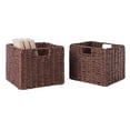 thumbnail image 2 of Tessa 2-Pc Foldable Woven Rope Basket Set, Walnut, 2 of 2