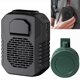 thumbnail image 1 of Ventilador de cintura portátil de 6000 mAh Mini ventiladores de cuello colgantes de enfriamiento de aire USB (negro), 1 of 8