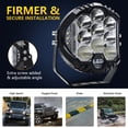 thumbnail image 4 of Amdohai 2Pcs 7inch LED Work Light Pods Spot Flood Combo Beam Fog Lamp Offroad Driving Light, 4 of 8