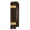 thumbnail image 5 of Red Lantern 2 ft. Short Fiber Weave Folding Screen - Dark Mocha - 6 Panels, 5 of 7