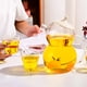 thumbnail image 4 of Yhmxh Utensilios de cocina Hervidor de agua fría de borosilicato alto, hervidor de muñeco de nieve, hervidor de vidrio calentable, venta al por mayor, gran capacidad con asa, tetera para taza de té, 4 of 6