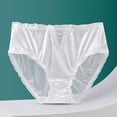 thumbnail image 2 of Levmjia Womens Underwear Lace Seamless Hollow Out Solid Color Cotton Crotch Briefs Breathable High Waist Mesh Panties Plus Size Comfortable Everyday Wear, 2 of 3