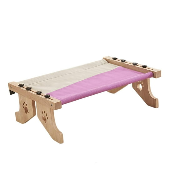 hengtong Purpose Cat Window Perch Hammock, Seat Cat Bed, Adjustable Washable Gray Violet