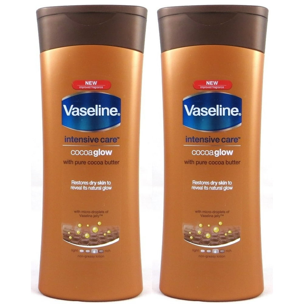 Intensive Care Cocoa Glow Body Lotion With Pure Cocoa Butter, 13.5 Oz / 400 Ml (Pack of 2