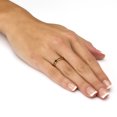 thumbnail image 3 of Simulated Birthstone Stackable Eternity Band in Gold-Plated, 3 of 5