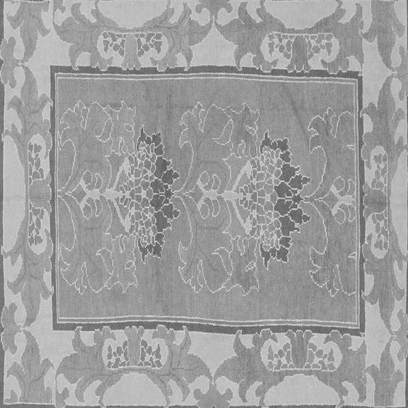 Ahgly Company Indoor Square Abstract Gray Modern Area Rugs, 5' Square