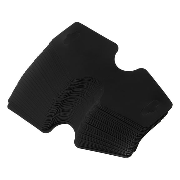 WHAMVOX 100 Pcs Display Cards Jewelry Necklace Card Jewelry Storage Cards 11X4.5CM Black