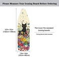 thumbnail image 5 of HELLHERO Ironing Board Cover Protector Black Cat Floral Iron Board Cover Applicable Standard Size 15x54 Inch Scorch Resistant(Only Covers), 5 of 5
