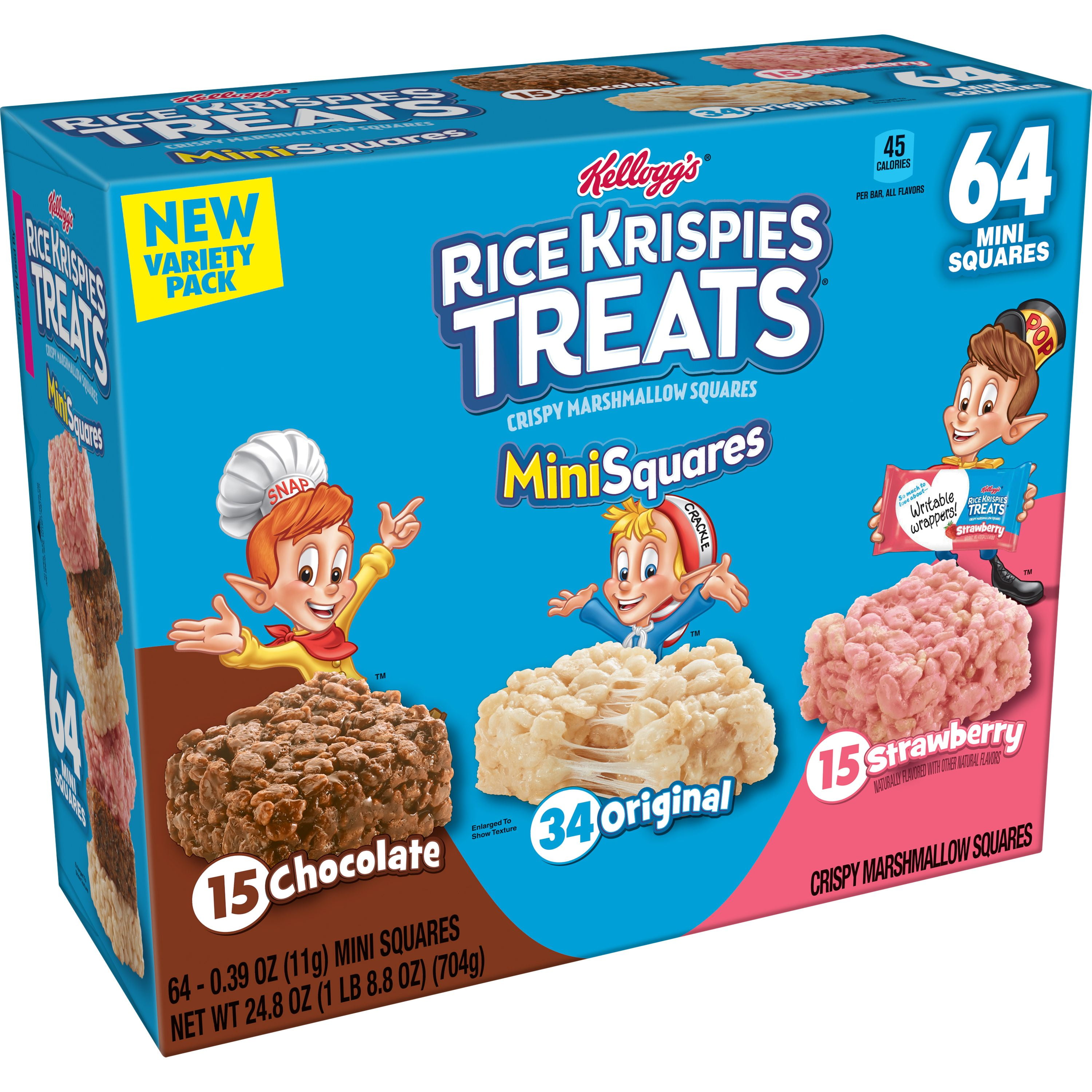 Kellogg s Rice Krispies Treats Mini Squares Crispy Marshmallow Squares 