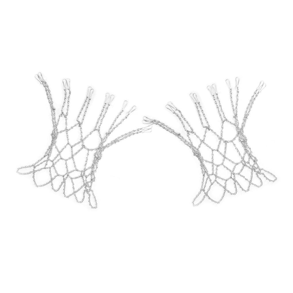 IBASETOY 2Pcs Heavy Duty Iron Chain Basketball Net Rust Resistant for Outdoor and Indoor Use