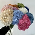 thumbnail image 3 of JingChun Artificial Fake Flowers Plants Silk Hydrangea 1 Flower Head Arrangements Wedding Bouquets Decorations Plastic Floral Table Centerpieces Home Kitchen Garden, 3 of 4