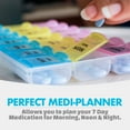 thumbnail image 4 of MEDca Weekly Medicine Organizer – 2 Pack Pill Case for Vitamins & Meds, 4 of 10