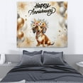thumbnail image 3 of Happy Anniversary Dachshund Celebrates Wedding Love Family Party Tapestry Wiener Dog Lover Gifts Idea Wall Hanging Backdrop Home Decor - 01015, 3 of 5