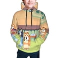 thumbnail image 5 of Lsque Bluey Patten Youth Hoodie Sweatshirt Pullover with Kangaroo Pocket Boys and Girls Hoodie Warm Hoodie for Kids, 5 of 8