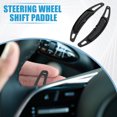 thumbnail image 2 of Unique Bargains Steering Wheel Shift Paddle Cover Shifter Extension for Porsche Cayenne 2010-2021 Aluminum Alloy (Set of 2) Black, 2 of 7