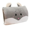 thumbnail image 2 of HaoXun Cartoon Animal Heating Hand Warmer Plush Pillow - Soft Winter Warm Hug for Kids & Adults, Portable 2-in-1 Office/Home/Travel Companion, Hypoallergenic PP Cotton (30x23cm), 2 of 4