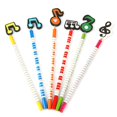 thumbnail image 4 of 6PCS Cartoon Music Notes Colorful Wooden Child Kids Students Pencils Stationery Color Random, 4 of 7
