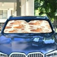 thumbnail image 4 of Cute Squirrel and Leaf Car Windshield Sun Shade Foldable Car Front Window Visor Heat and UV Protection 55x27.6, 4 of 8