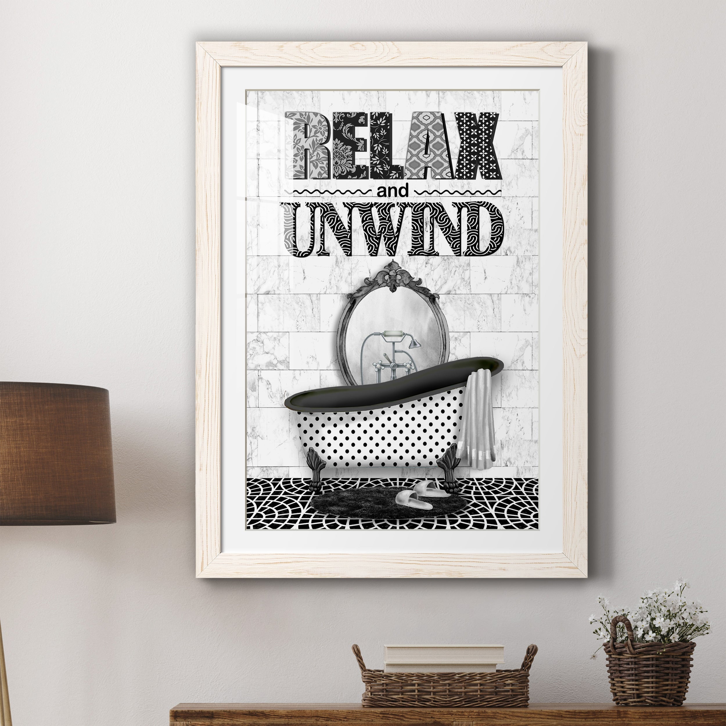 Relax and Unwind - Premium Framed Print - Distressed Barnwood Frame - Ready to Hang