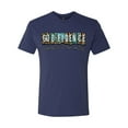 thumbnail image 2 of Wild Bobby Godfidence- Knowing I Can't But He Can Blue and Brown Cheetah Print Inspirational/Christian Men Premium Tri Blend Tee, Vintage Navy, X-Large, 2 of 6