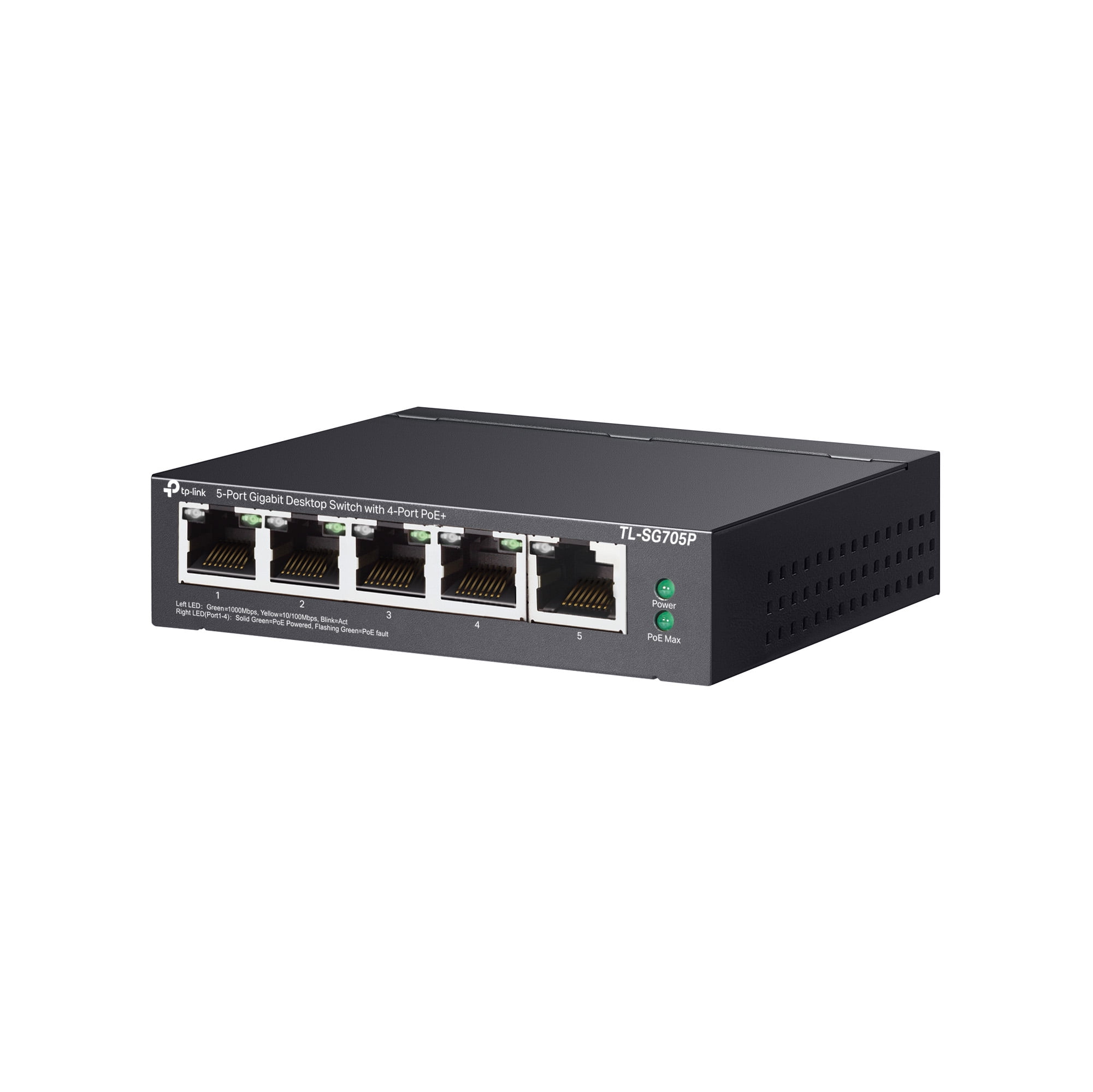 TP-Link 5-Port Gigabit PoE+ Desktop Switch| 4 PoE+ Ports @65W