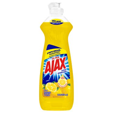 AJAX Liquid Dish Soap, Lemon Scent, 14 Fluid Ounce