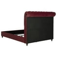 thumbnail image 4 of Coaster Devon 4-piece Queen Bedroom Set Wine Red and Dark Oak, 4 of 6