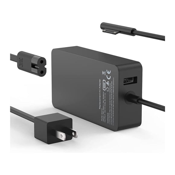 Surface Pro Surface Laptop Charger, 65W Charger [Updated Version] Compatible with Surface Pro 8 / Pro X / Pro 7 / Pro 6 / Pro 5 / Pro 4 / Pro 3, Surface Laptop 4/3/2/1,Surface Book, Surface Go 3/2/1