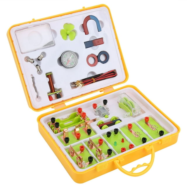 Juego de experimentos científicos ANGGREK Kit de aprendizaje de magnetismo eléctrico ABS
