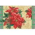 thumbnail image 2 of Grove, Beth 18x13 Gold Ornate Wood Framed with Double Matting Museum Art Print Titled - Christmas Floral, 2 of 4